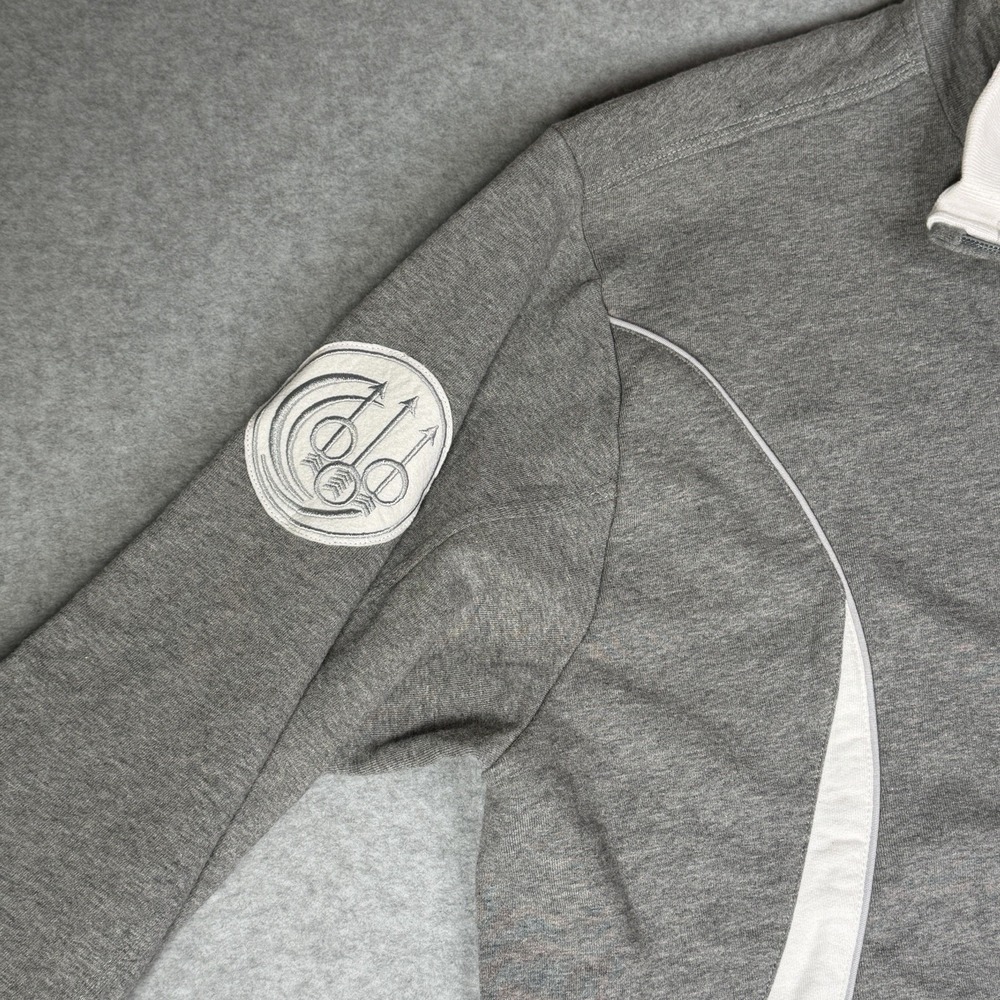 Beretta Full Zip Sweat Jacket Sweatshirt Men's XXL 2XL Gray White Cotton Knit - Picture 6 of 8